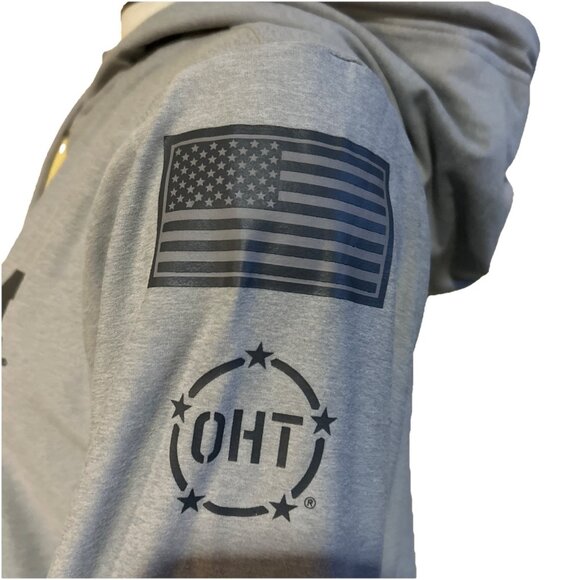 NEW Michigan Wolverines Colosseum OHT Gray Hooded 1/4 Zip LS Shirt Women's M - Picture 7 of 10